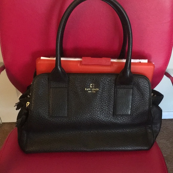 Ex-LARGE Kate Spade Pebbled  Cow Leather - Picture 10 of 11